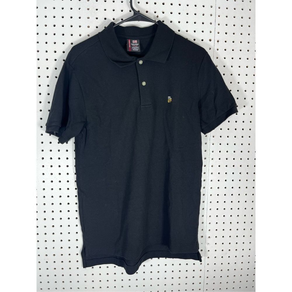 Polo by Ralph Lauren Black Short Sleeve Polo with Embroidered Pony